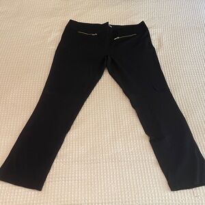 Black Pants with Zipper Detail